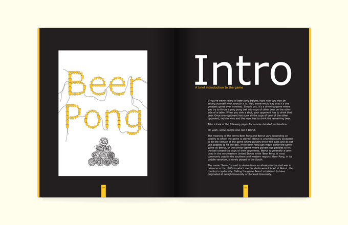 Welcome to Beer Pong - Pages 4 and 5 Intro